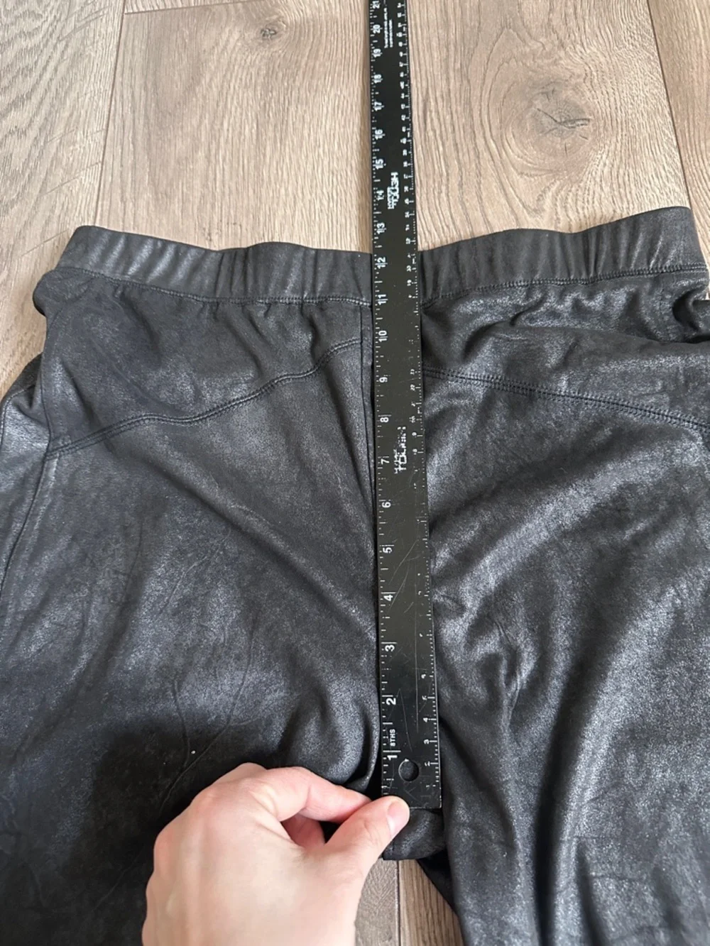 Free People Midnight Faux Suede Skinny Pants size Large